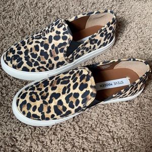 NWOT Steve Madden leopard slip ones